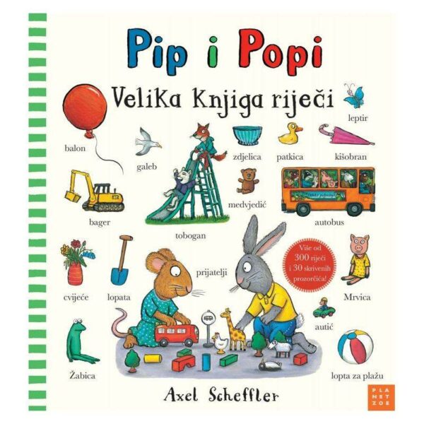 Naslovnica dječije knjige Pip i Popi: Velika knjiga riječi