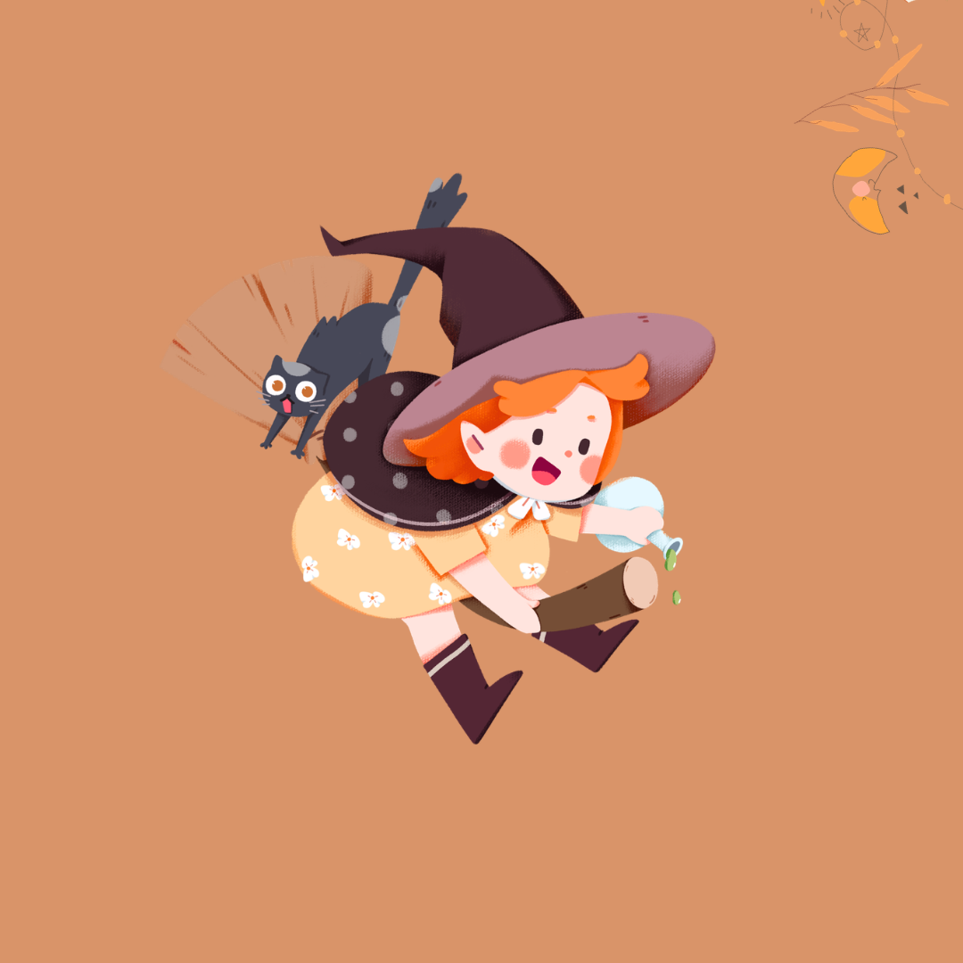 green and orange illustrative international children's book day facebook post (1)