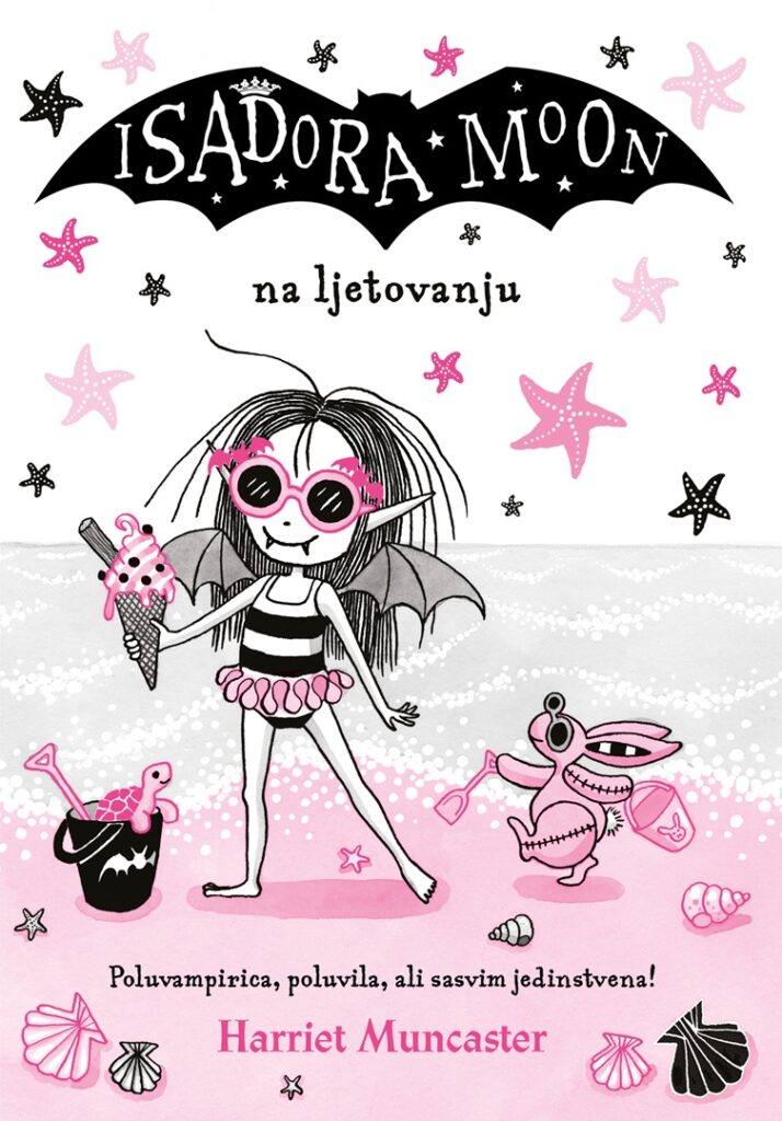 Naslovnica knjige „Isadora Moon na ljetovanju“ Harriet Muncaster